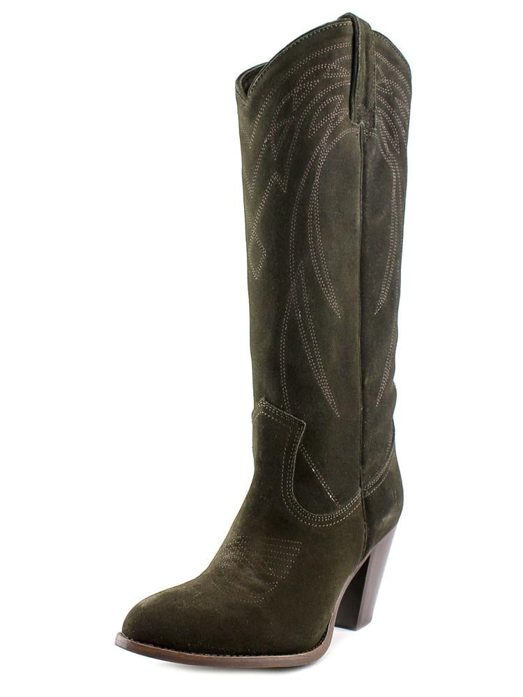 frye suede cowboy boots