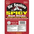 thumbnail image 3 of Buffalo Bills 2-lb Spicy 5" Ole Smokies Saddlebag (50 twist end beef sticks per saddlebag), 3 of 4