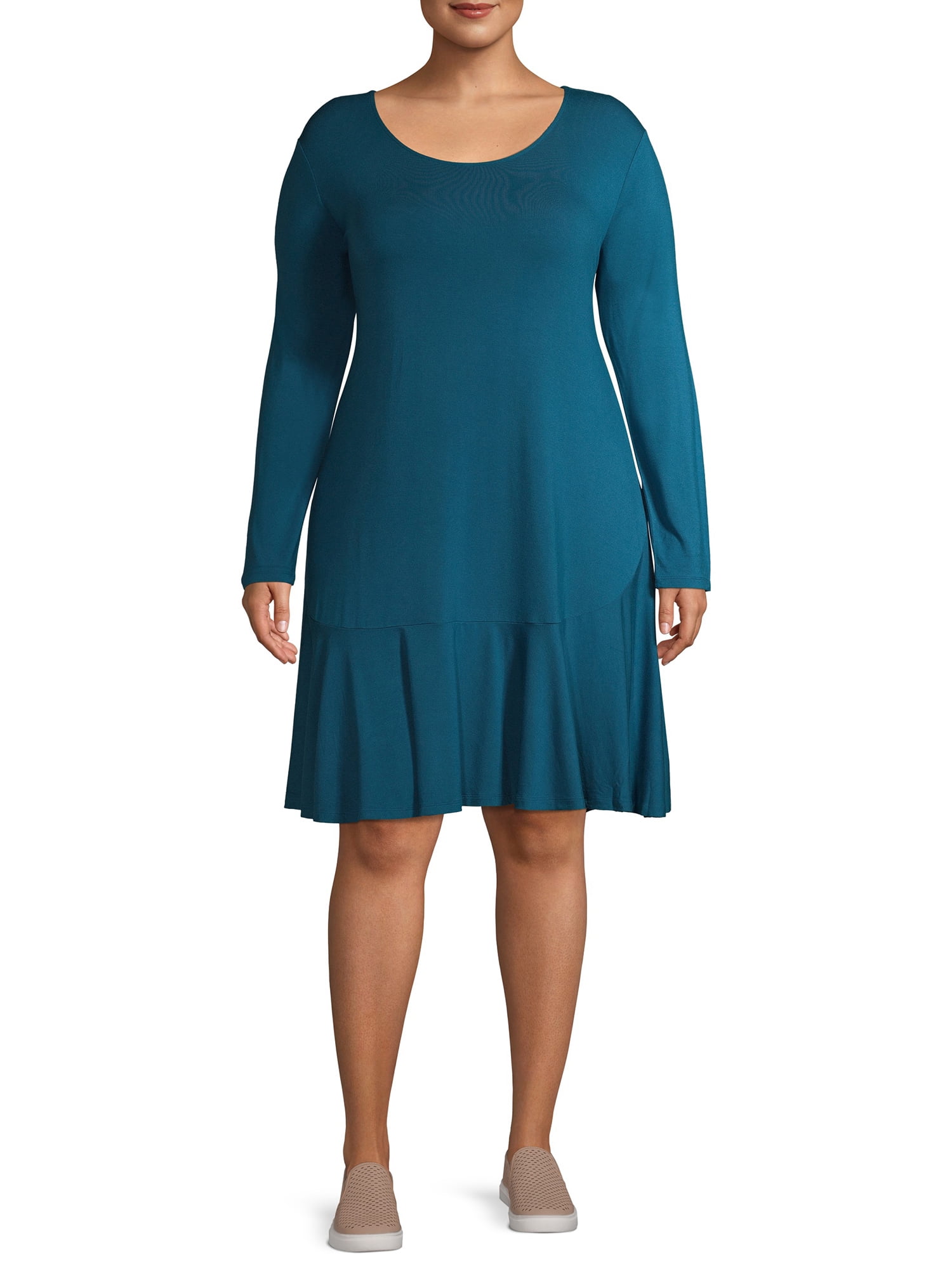 peplum knit dress
