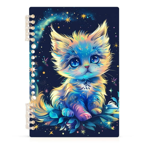 Beautiful Cute Cat Spiral Journal Notebook College Ruled Notebook 8.3" x 5.7" A5 Lined Thick Paper Page