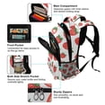 thumbnail image 5 of FORMRS Unisex Backpack Elementary School Travel Bookbag with Reflective Stripes, Strawberry, 5 of 7
