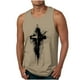 thumbnail image 1 of Tanques para Hombre para el Verano Solto Chaleco Impresión Deportivo Cuello Redondo, Casual, 1 of 3