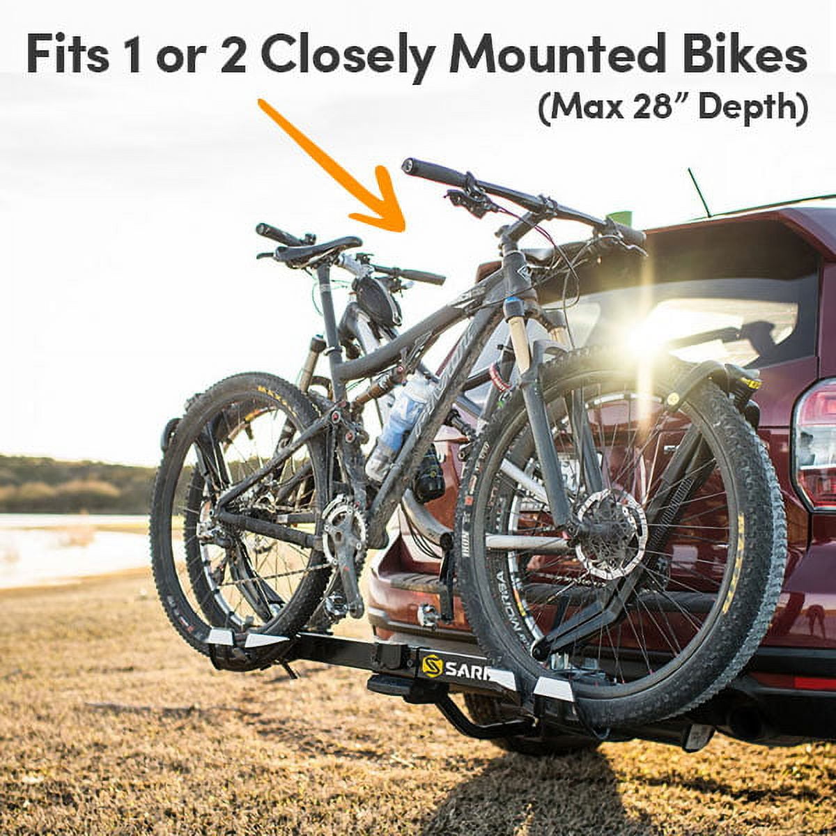NEH Deluxe Bike Rack Cover Hitch Mounted SUV Truck RV Hanging Racks Covers 1 Full Size Bicycle Or 2 Closely Mounted Bikes Walmart