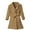 czb# Coffee129, variant on CUZIBR Girls Wool Overcoat Solid Color Long Sleeve Dress Coat Button Peacoat Notch Lapel Outerwear With Belt Pockets Winter Thick Warm Jacket ,Beige,3-4 Years