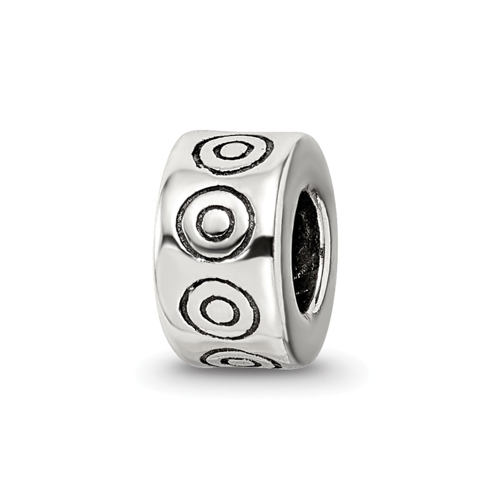 Sterling Silver Reflections Dots Bali Bead Solid 8.18 mm 8.18 mm Themed Beads Jewelry
