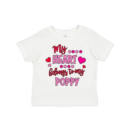 

Inktastic My Heart Belongs to My Poppy Gift Toddler Boy or Toddler Girl T-Shirt