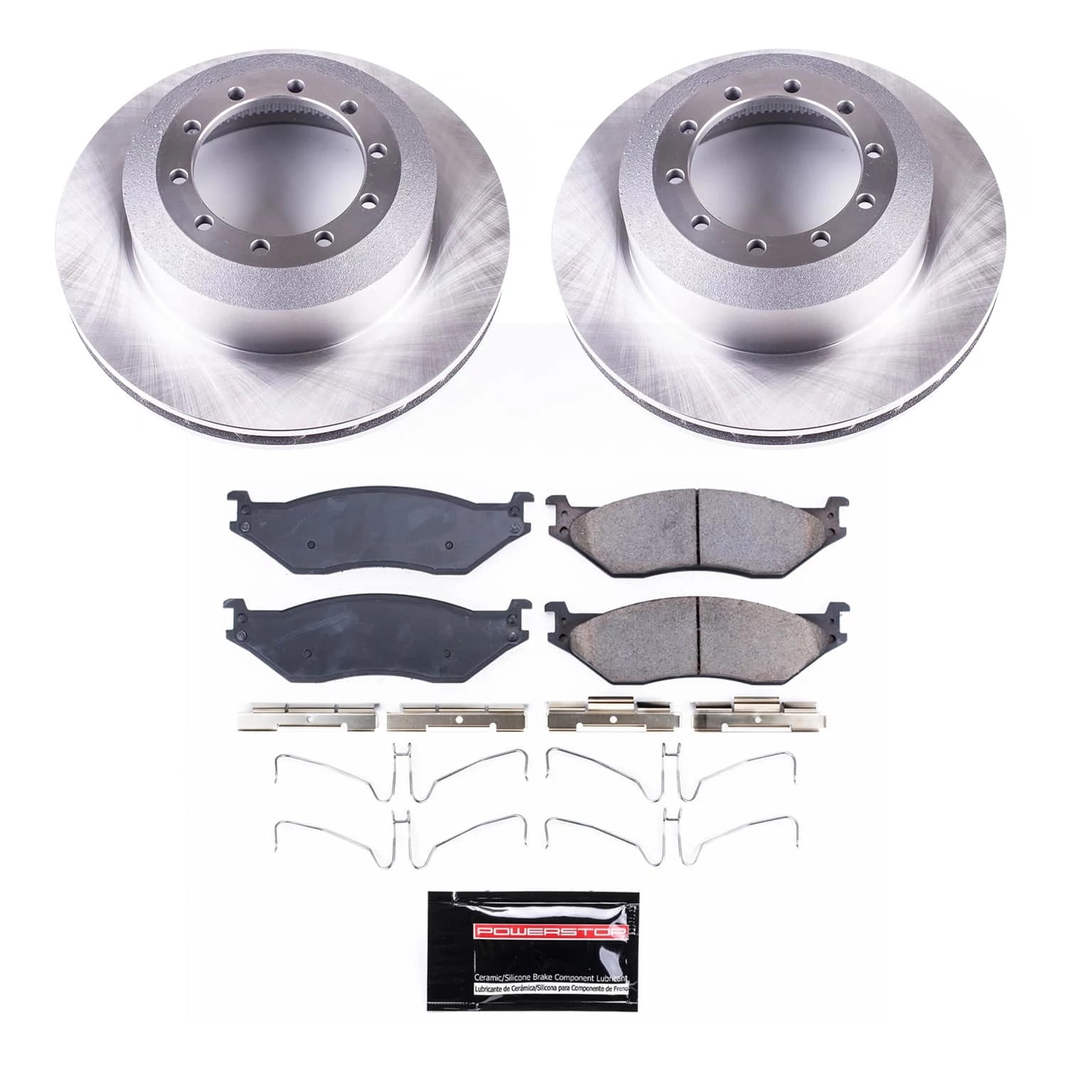 PowerStop Rear Geomet Coated Brake Rotor and Pad Kit Fits: FORD Select Models CRK8185