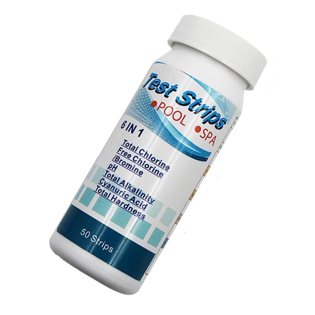 Tiras de prueba 6 en papel de PH de piscina de fácil detección para piscina Spa 50 piezas Ndcxsfigh Libre de BPA