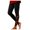 Black, variant on Women's Red Glass Print Leggings Yoga Pants for Fitness and Sports Abs Pants M