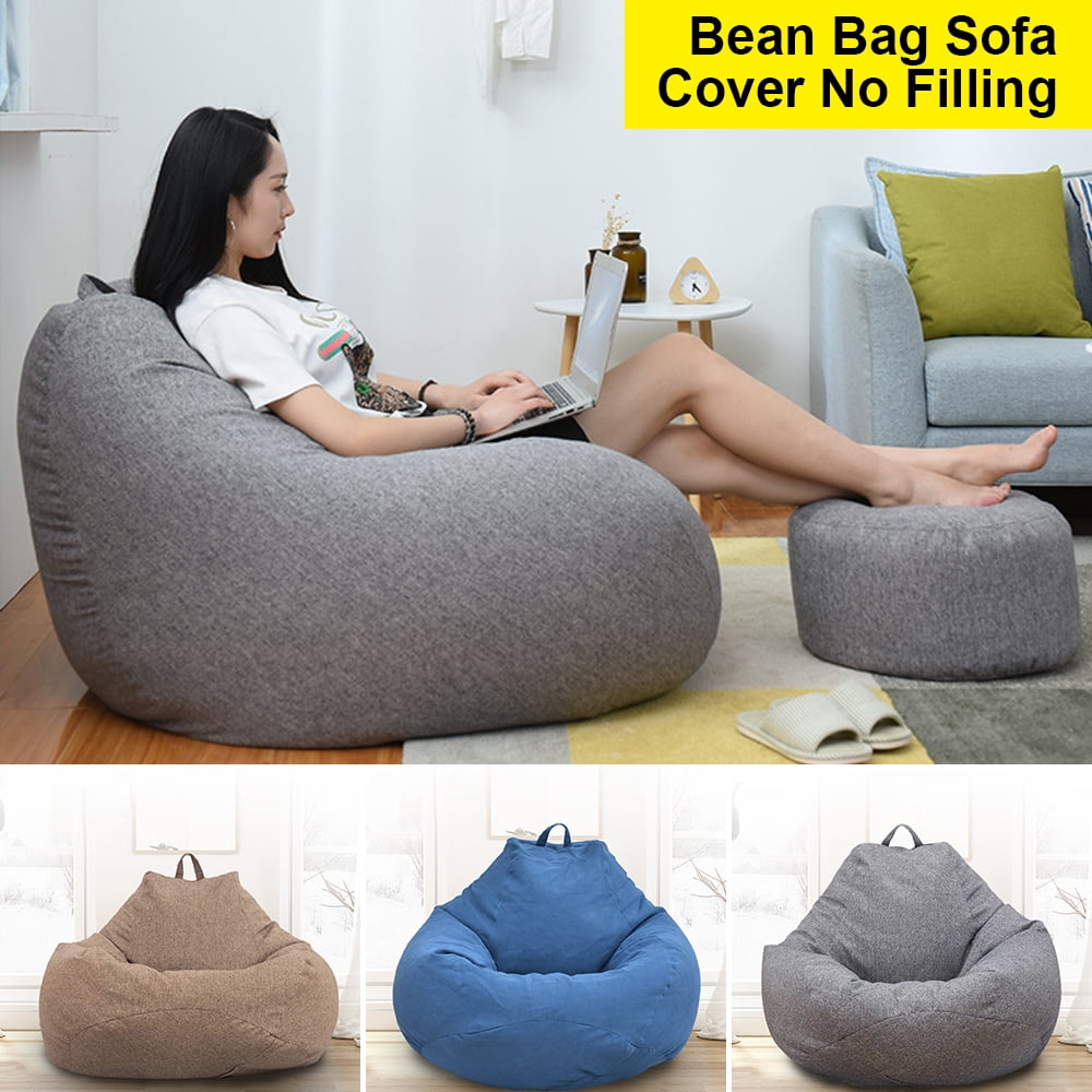 Details about   Corduroy Bean Bag Chair Gaming Sofa Cover Indoor Home Lazy Lounger Kids 