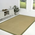 thumbnail image 4 of JONATHAN Y KEATON CUSTOM JUTE 8 x 10 Area Rug, Camden Farmhouse Cottage Border Jute - Natural/Olive, KTN100E-8, 4 of 7