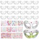 thumbnail image 2 of 24 máscaras de papel maché con pegatinas de gemas, juego de decoración de máscaras en blanco con pegatinas de joyas autoadhesivas, máscaras artesanales blancas de media cara para fiestas de cosplay, 2 of 6