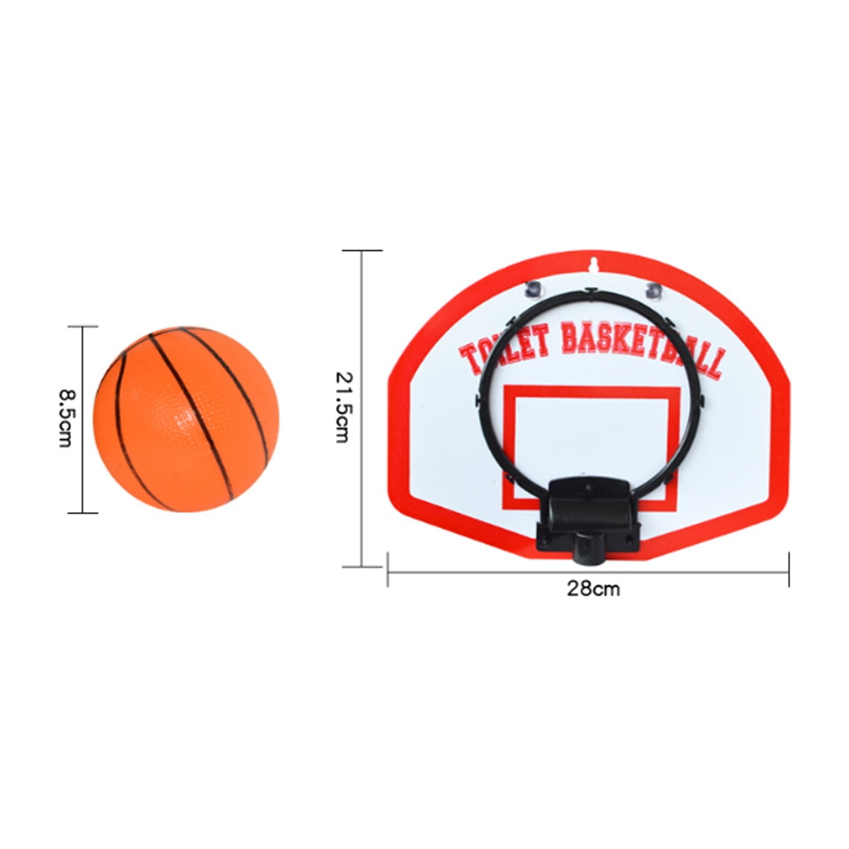 Mini Basketball Board Net + 3 Ball Indoor Game Set Mount Wall