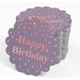 thumbnail image 4 of Inkdotpot Pack Of 100 Real Rose Gold Foil Paper Tags Happy Birthday Favor Hang Tags, 4 of 6