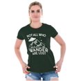 thumbnail image 3 of Not All Who Wonder Are Lost UFO Cute Women's T Shirt Ladies Tee Brisco Brands L, 3 of 6