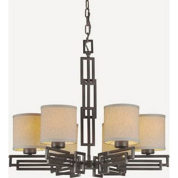 Forte Lighting - Six Light Chandelier     -Traditional Installation