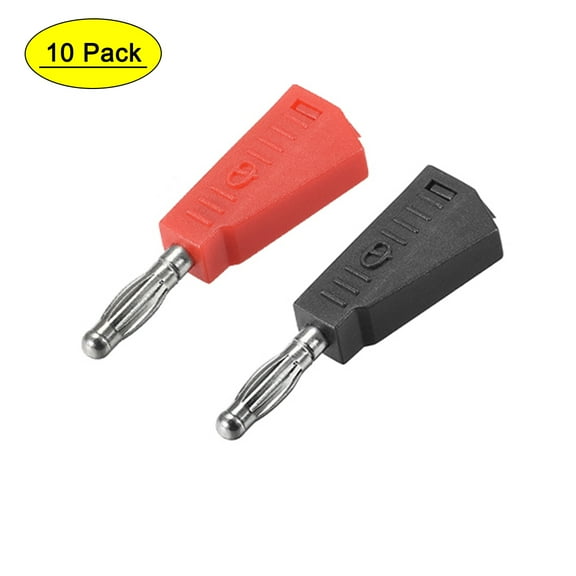 Uxcell 4mm Banana Speaker Wire Cable Plugs 2 Colors 20A Jack Connector 5 pack