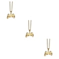 thumbnail image 4 of Transemion Gift Idea Stylish Chain Pendant Featuring Game Controller Charm Stylish Gold 3Set, 4 of 6