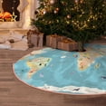 thumbnail image 5 of Sikiie World Map With Animals 1 Christmas Tree Skirt, Christmas Tree Decorations, Christmas Decor, Tree Mat Decoration(30-48IN)-36", 5 of 6
