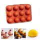 thumbnail image 1 of Molde de silicona semicircular de 6 cavidades para hacer chocolate, 1 of 4