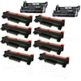 thumbnail image 1 of 8xTN760 +2 DR730 (8xTONER Cartridge + 2xDRUM Unit) Compatible for Brother Printer TN760 TN730, 1 of 2