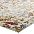 thumbnail image 4 of Modway Reflect 94.5x122" Primrose Ornate Floral Lattice Rug in Ivory/Light Blue, 4 of 9