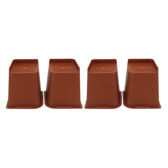 Furniture Riser, 4PCS Increase Storage Space Stackable Rounded Corner Heavy Duty Bed Chair Riser L Shaped for Sofa