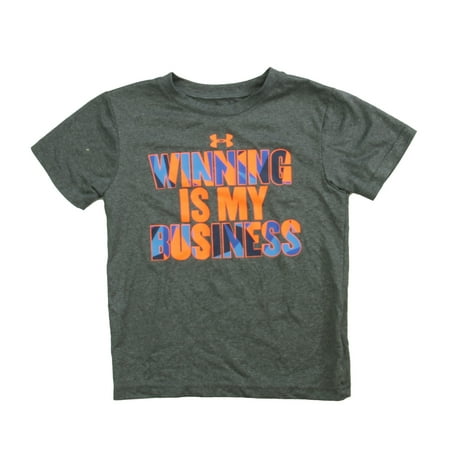 

Pre-owned Under Armour Boys Gray | Orange Athletic Top size: 5T