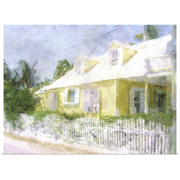 Great BIG Canvas | Rolled Noah Bay Poster Print entitled Bay Street Cottage I