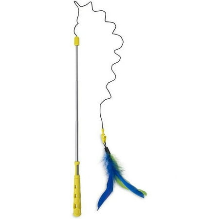 UPC: 0029695470387 | JW Pets 53047038 Telescopic Fluttery Feather Cat Wand Toy