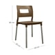 thumbnail image 2 of Ilios Innova | Set de 4 Sillas Valenia Modernas para Comedor y Restaurante, Diseño Minimalista Apilable de Polipropileno y Aluminio, Resistentes a la Intemperie, Uso Interior y Exterior, Color Café, 2 of 9