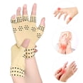 thumbnail image 1 of 1 Paire de Gants Demi-Doigts Gants de Compression Élastiques Antidérapants Gants d'Arthrite, 1 of 10