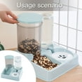 thumbnail image 2 of Hukai Pet Automatic Waterer Cat Feeder Food Container Bowl Water Fountain 2 in 1 Pet Large Dog, 2 of 7