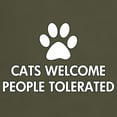 thumbnail image 3 of CafePress - Cats Welcome People Tolerated Dark T Shirt - Men's Classic Graphic Cotton T-Shirt, 3 of 4