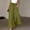 #4Green, variant on Plus Size High Waist Skirt Pants for women Split Overlay Flowy Palazzo Pants with Pockets