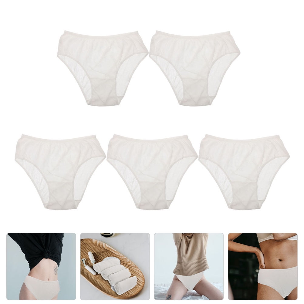 Disposable Ladies Underwear Men's Underwear 5pc loaded Physiological period panties  Cotton Pregnant Women Maternal Disposable Underwear Home Supplies Travel  Travel Equipment