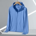 thumbnail image 2 of Garbnen M-4XL Sun Protection Jacket Women Long Sleeve Zip Up Hoodie Women with Pockets Summer Camping Outdoor Sunshirt Women with Thumb Holes Blue 4XL, 2 of 5