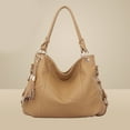 thumbnail image 6 of FENOHREFE Crossbody Bag for Female Women Large Capacity Soft Leather Bag Vintage Bag with Tassels Shoulder Bag, 6 of 8