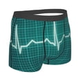thumbnail image 3 of Fotbe ECG Wave Men’s Total Support Pouch Boxer Briefs, X-Temp Cooling, Moisture-Wicking Underwear, Regular, Long-leg and Trunk-Large, 3 of 9