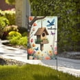thumbnail image 4 of Spring Autumer Birdhouse Garden Flag Welcome For Outside A Birdhouse In A Field Of Flowers A Bird Flying By12×18 In Double Yard Flag Outdoor Farmhouse Decoration Home Festival Gazebo Terrace, 4 of 6