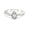 thumbnail image 3 of 2 Carat IGI Certified Pear Shape Lab Grown Diamond Engagement Ring | 14K White Gold | Twisted Vine Lab Diamond Ring | FG-VS1-VS2 Quality Friendly Diamonds, 3 of 5