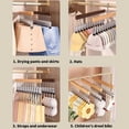 thumbnail image 3 of Portable 10-Clip Hanger Baseball Hat Hook Sock Rack Towel Hanger Clip Pant Hanger Organizer For Closet Travel Hanging Organizers, 3 of 9