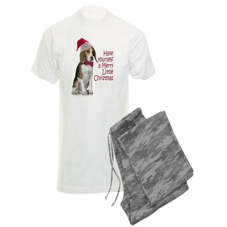 

CafePress - Santa Beagle - Men s Light Pajamas