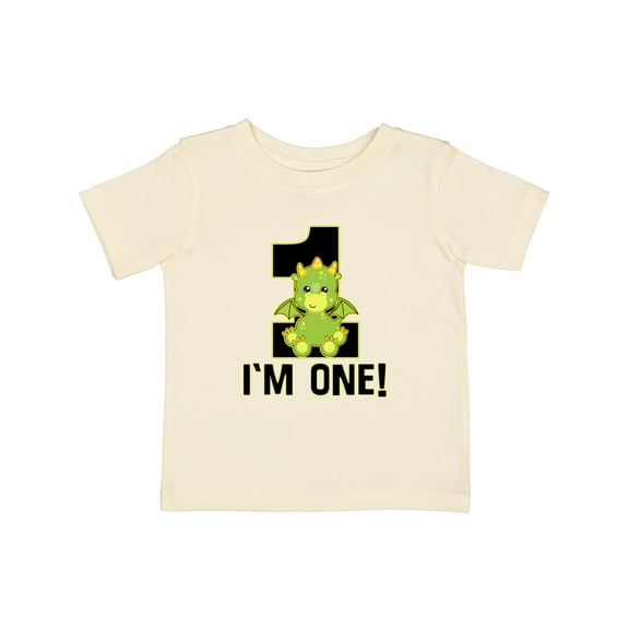Inktastic 1st Birthday Dragon 1 Year Old Boy Boys Baby T-Shirt