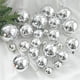 thumbnail image 5 of Bolas de plata claras grandes de 15 cm para decoración de árboles de Navidad, adornos para bodas, fiestas de Navidad para Año Nuevo 2023, decoración del hogar, regalo de Navidad, 5 of 5