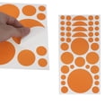 thumbnail image 4 of Unique Bargains 6 Pcs Mall Large Round Dots Gift stickers  Orange, 4 of 5