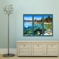 thumbnail image 3 of IDEA4WALL Wall Murals for Bedroom Fake Window Beach Blue Window Removable Wallpaper Peel and Stick Wall Stickers - 24x32 inches, 3 of 4