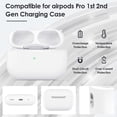 thumbnail image 2 of Compatible with AirPods Pro 2nd Generation Charging Case, AirPod Pro Wireless Charging Case Replacement Case, Support Bluetooth Sync Button, 2 of 5