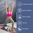 thumbnail image 2 of American Flag Yoga Blanket with Storage Bag, 72.8"x26.8", Suitable for Yoga, Pilates, Fitness, Gym Towels, Yoga Towel, Yoga Towels, 2 of 6