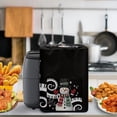 thumbnail image 4 of ZUXONGSY Christmas Snowman Air Fryer Cover Kitchen Appliance Protective Cover with Bottom Edge Polyester Electric Pressure Cooker Cover Fit 5-6 Qt Stain Resistant Xmas Decor, 4 of 7